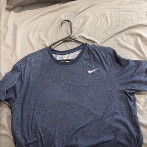 Nike Blue Short Sleeve Tee Athletic Performance